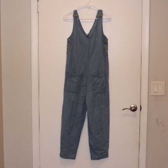 Quicksilver Denim Jumpsuit Women Size Small - Picture 1 of 8